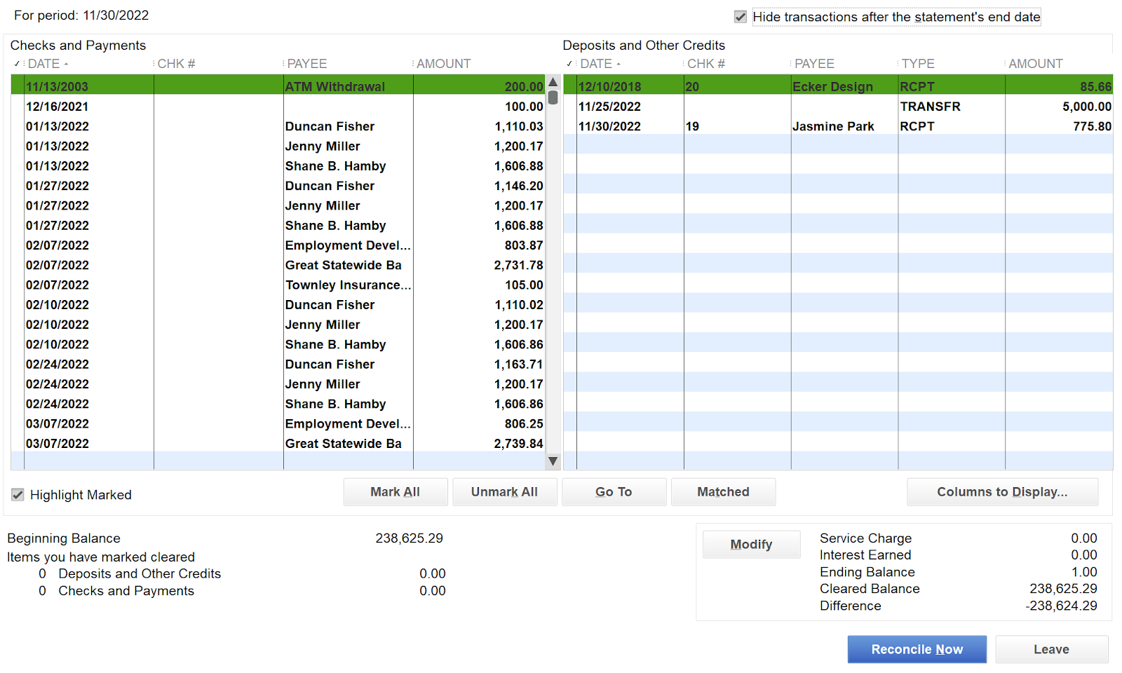 Reconciling Banking In Quickbooks Desktop 2018 Gentle Frog Bookkeeping And Custom Training