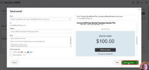 Send and close an invoice in QuickBooks Online