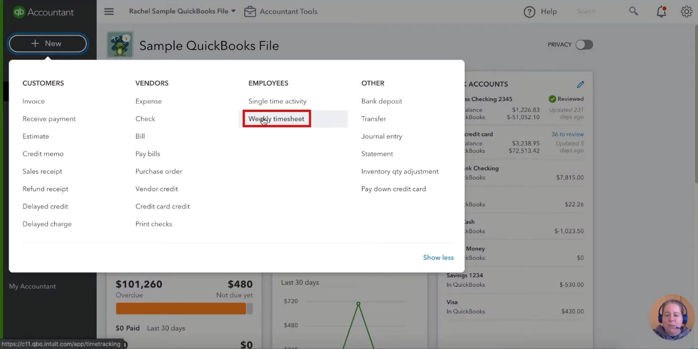 how to enter material in quickbooks