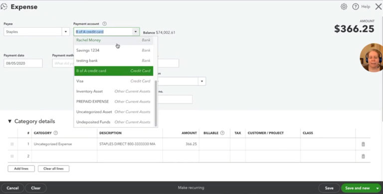 i want how to record expenses in quickbooks