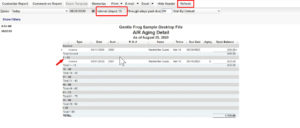 Changing the A/R Aging Detail report interval in QuickBooks Desktop