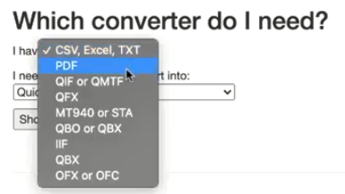 convert pdf to qbo free online