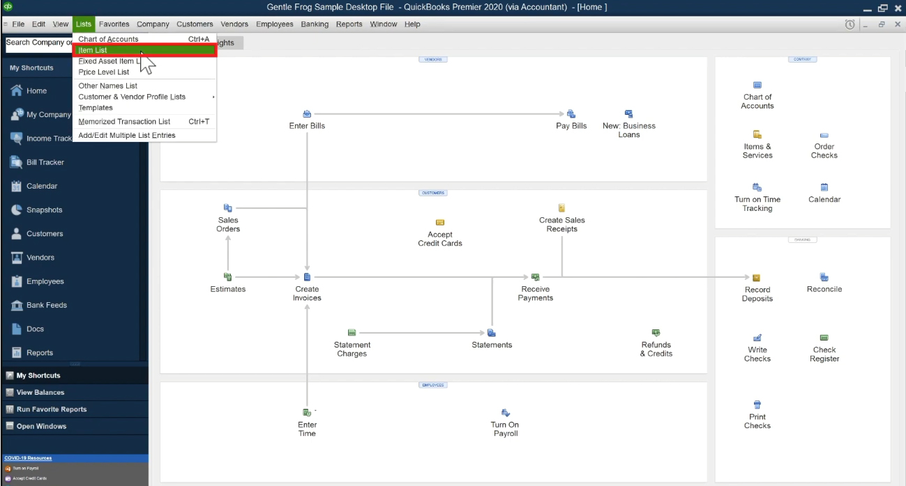 How To Add Items in QuickBooks Desktop - Gentle Frog Bookkeeping and Custom  Training