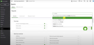 Finding the Expenses by Vendor report in QuickBooks Online