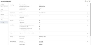 QuickBooks Online advanced settings
