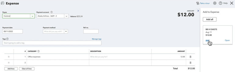 How to Fix a Bill Payment Recorded as an Expense in QuickBooks Online ...