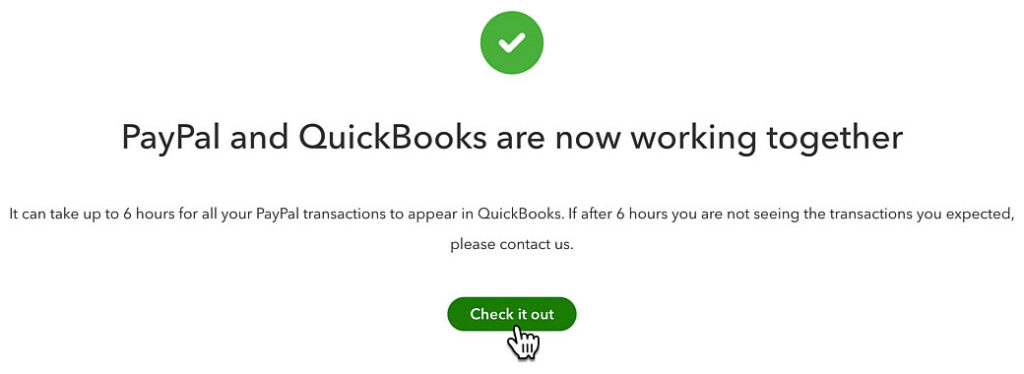 PayPal transactions loading into QuickBooks Online.