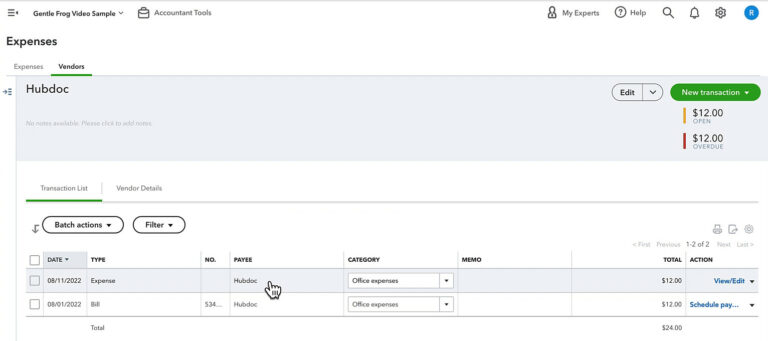 How to Fix a Bill Payment Recorded as an Expense in QuickBooks Online ...