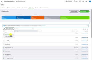 Using Batch action to make more than one customer inactive in QuickBooks Online.