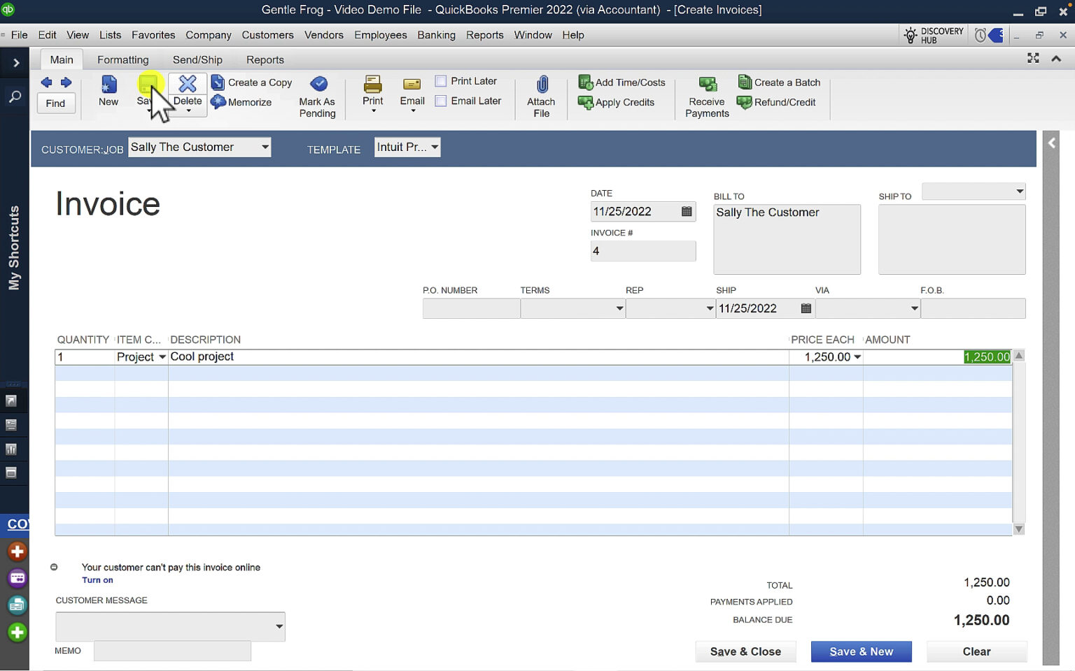How to Create a Customer Credit in QuickBooks Desktop and Apply it to ...