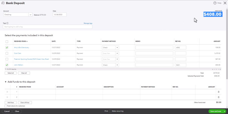 How to Record Bank Deposits in QuickBooks Online - Gentle Frog ...