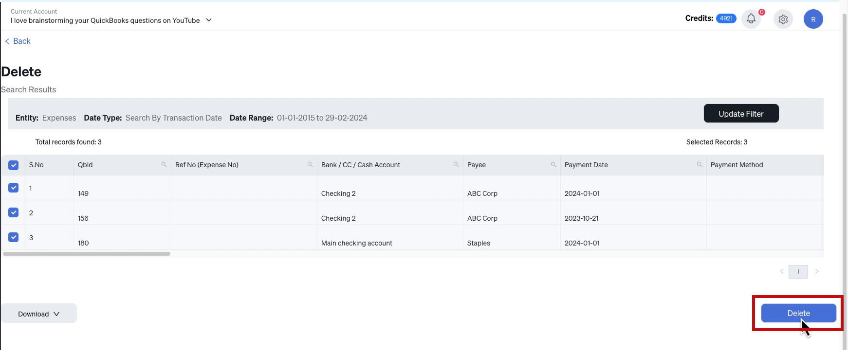How to Bulk Delete Transactions in QuickBooks Online with SaasAnt ...